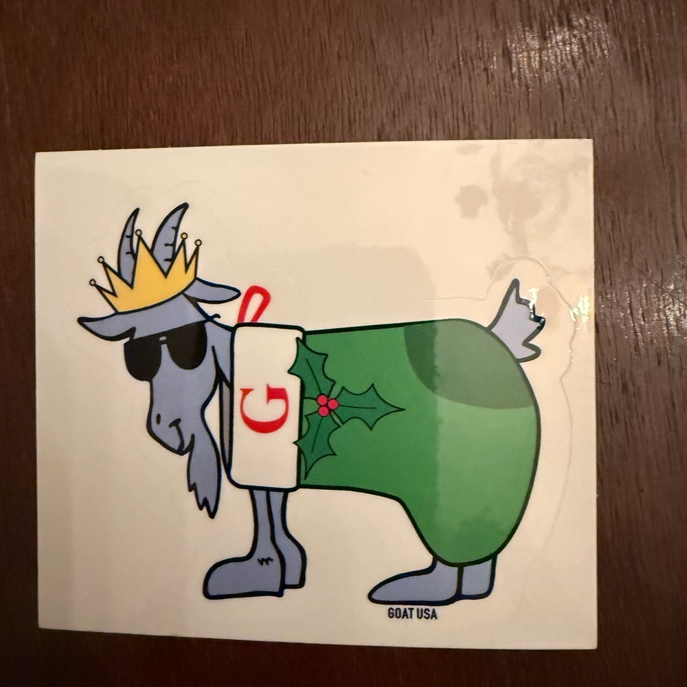 GOAT USA Stocking Goat Sticker. Single Sticker. Brand New.